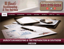 Tablet Screenshot of burchsbookkeeping.com
